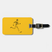 Koele illustratie van de looppas bagagelabel (Voorkant horizontaal)