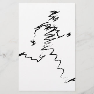 Koele illustratie van de looppas briefpapier