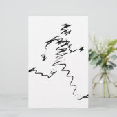 Koele illustratie van de looppas briefpapier (Staand voorkant)