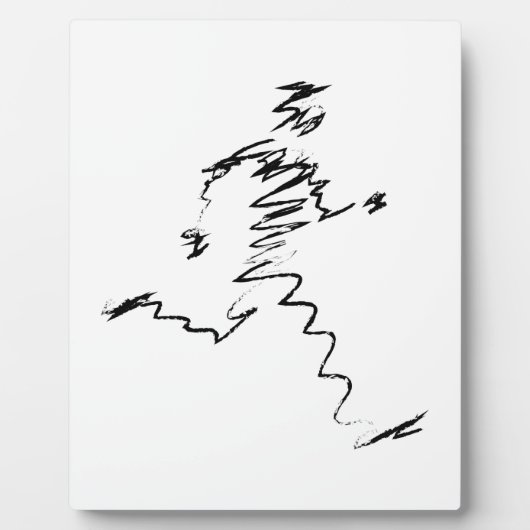 Koele illustratie van de looppas fotoplaat (Voorkant)