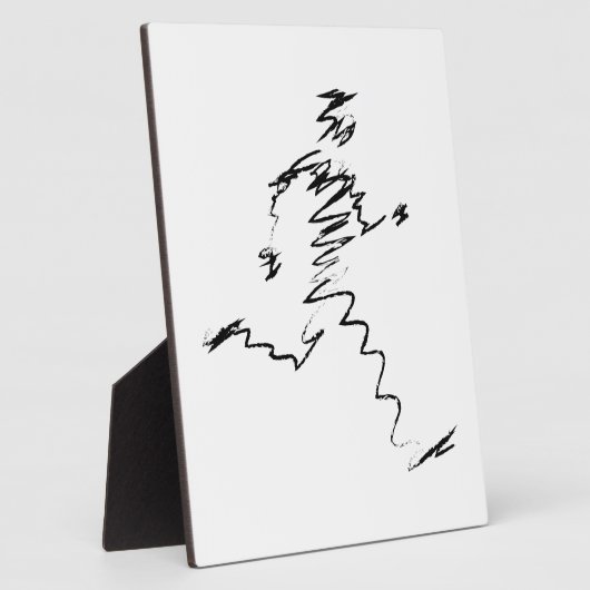 Koele illustratie van de looppas fotoplaat (Zijkant)