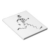 Koele illustratie van de looppas notitieblok (Schuin)