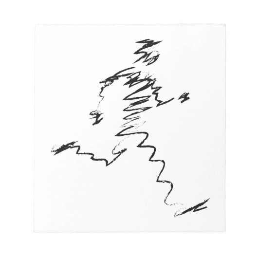 Koele illustratie van de looppas notitieblok (Voorkant)