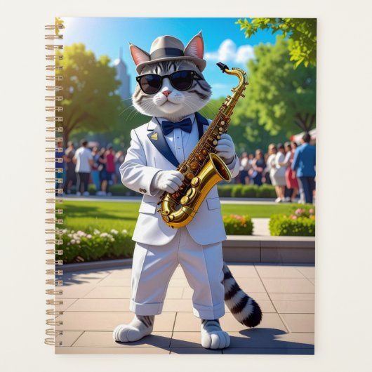 Koele Jazz Kat Planner (Voorkant)