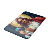 Koele Jezus Met Wijn Badmat (Gekanteld)