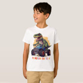 koele jongens 8e verjaardag dinosaurus prehistoris t-shirt (Voorkant volledig)