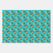 koele jongens piraatdieren getild patroon inpakpapier vel (Voorkant 2)