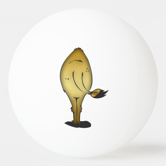 Koele kameel met tinten pingpongbal (Achterkant)