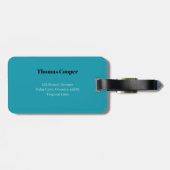 Koele kangoeroe in zonnebril op een skateboard bagagelabel (Achterkant horizontaal)