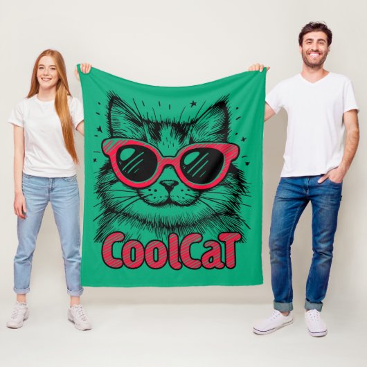 Koele Kat 1 Fleece Deken (In situ)