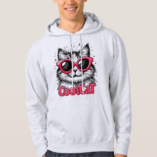 Koele Kat 1 Hoodie (Voorkant)