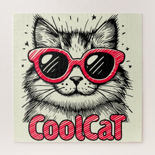 Koele Kat 1 Legpuzzel (Verticaal)