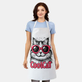 Koele Kat 1 Schort (Gedragen)