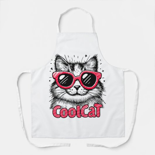 Koele Kat 1 Schort (Voorkant)
