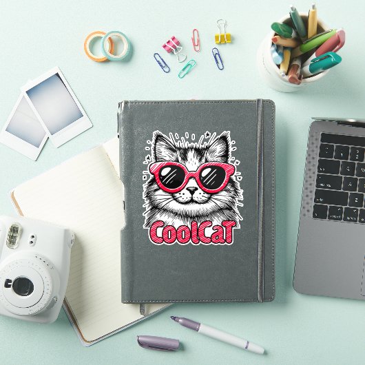 Koele Kat 1 Sticker (iPad Cover)