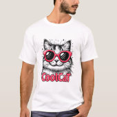 Koele Kat 1 T-shirt (Voorkant)