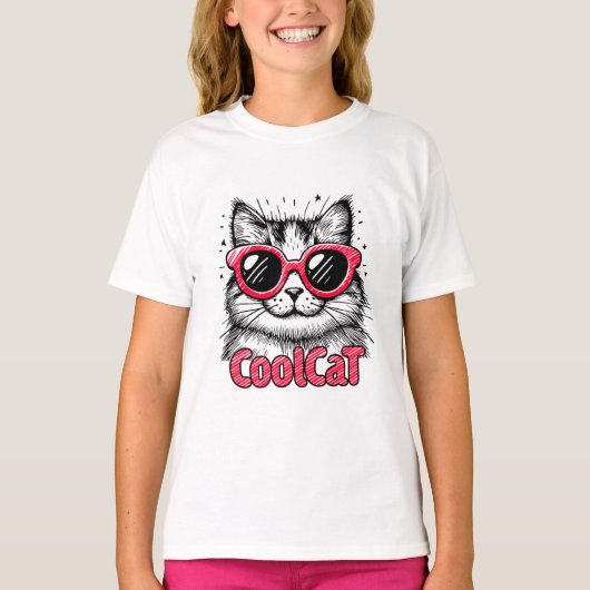 Koele Kat 1 T-shirt (Voorkant)