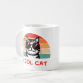 Koele kat 2 koffiemok (Voorkant links)