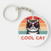 Koele kat 2 sleutelhanger (Voorkant)
