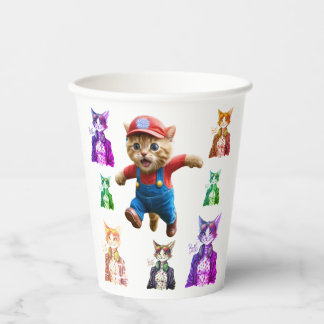 Koele Kat Baas - Grappig Kat Liefhebber Cadeau Ide Papieren Bekers