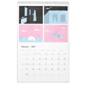 Koele kat Blue 2026 Agenda Kalender (Feb 2027)
