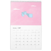 Koele kat Blue 2026 Agenda Kalender (Jan 2027)