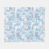 Koele Kat Blues Fleece Deken (Voorkant (Horizontaal))