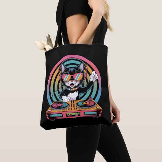 Koele Kat DJ Tote Bag (Dichtbij)