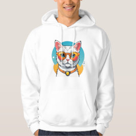 Koele Kat in Zonnebril Hoodie