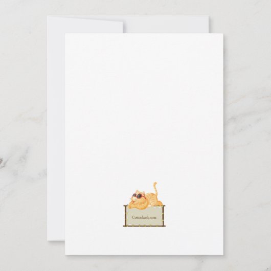 Koele Kat Kaart (Achterkant)