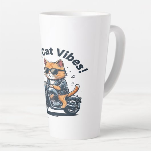 koele kat latte mok (Rechterhoek)