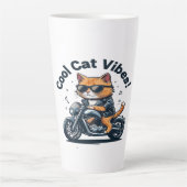 koele kat latte mok (Voorkant)