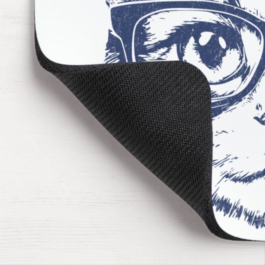 Koele Kat met Bril Muismat (Hoek)