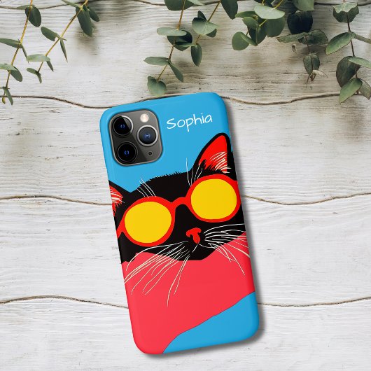 Koele Kat met Zonnebril Case-Mate iPhone Case