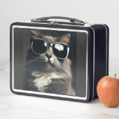 Koele Kat Metalen Lunchbox (In situ)