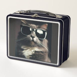 Koele Kat Metalen Lunchbox