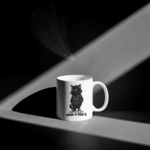 Koele kat mok– Grappig Streetwear Kat Design "Cool Koffiemok