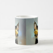 Koele kat monogram gepersonaliseerde katten cadeau koffiemok (Center)