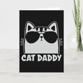 Koele Kat Papa Zonnebril Funny Cat Lover Cadeau Va Kaart