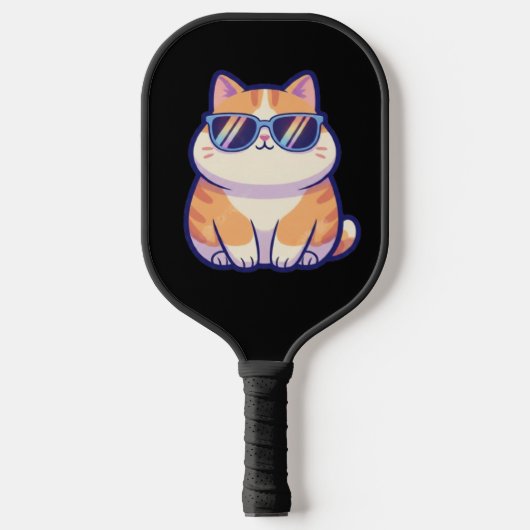 Koele Kat Pickleball Paddle – Speelse Kracht met S (Voorkant)