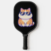 Koele Kat Pickleball Paddle – Speelse Kracht met S (Achterkant)