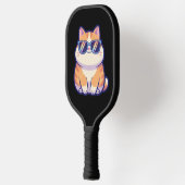 Koele Kat Pickleball Paddle – Speelse Kracht met S (Links)