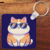 Koele Kat Sleutelhanger – Zakformaat Persoonlijkhe (Achterkant)
