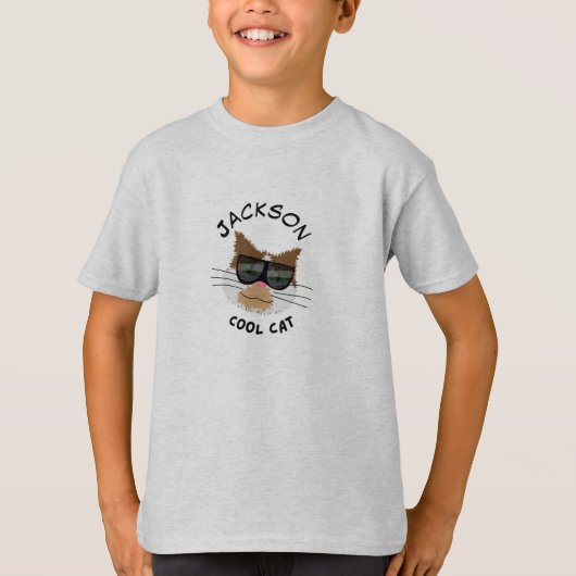 Koele Kat T-shirt (Voorkant)
