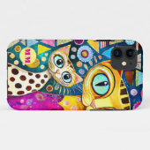 Koele katten abstract Case-Mate iPhone case (Achterkant (horizontaal))
