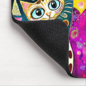 Koele katten abstract muismat (Hoek)