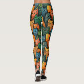 Koele Katten Kleurrijke Leggings (Achterkant)