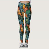 Koele Katten Kleurrijke Leggings (Voorkant)
