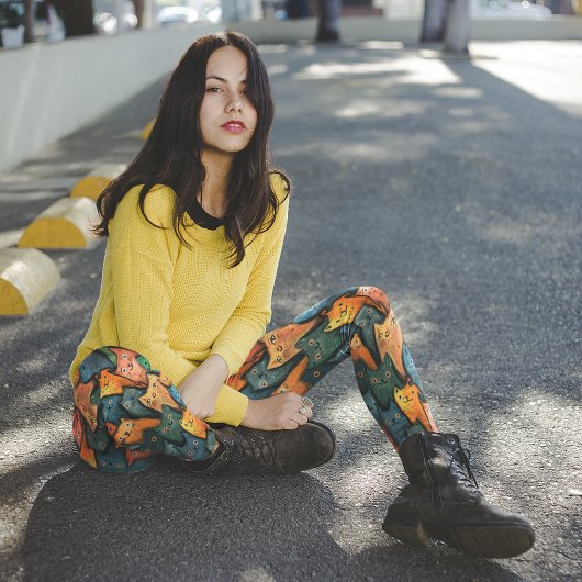 Koele Katten Kleurrijke Leggings