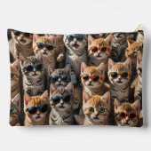 Koele katten met een zonnebril etui (Achterkant)